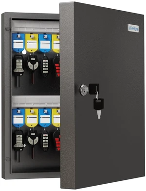 32-Keys Key Lock Box, Wall Mount Steel Key Organizer Cabinet with Key Tag Security Key Holder Lockbox with Key Management App for Small Office, Key Storage for Home, Garage, Fleet & Valet 32-Keys Key Lock Box, Wall Mount Steel Key Organizer Cabinet with Key Tag Security Key Holder Lockbox with Key Management App for Small Office, Key Storage for Home, Garage, Fleet & Valet
