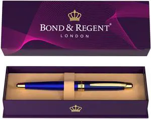 24 Karat Gold Luxury Rollerball Pen - Fancy Executive Professional Writing Gift Set for Men & Women, Nice Pens, Royal Blue 24 Karat Gold Luxury Rollerball Pen - Fancy Executive Professional Writing Gift Set for Men & Women, Nice Pens, Royal Blue