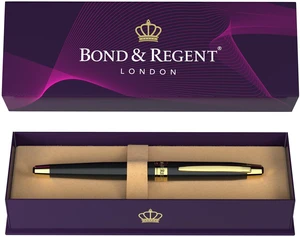 24 Karat Gold Luxury Rollerball Pen - Fancy Executive Professional Writing Gift Set for Men & Women, Nice Pens, Gloss Black 24 Karat Gold Luxury Rollerball Pen - Fancy Executive Professional Writing Gift Set for Men & Women, Nice Pens, Gloss Black