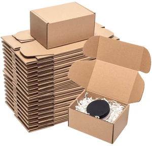 Shipping Boxes 6x4x3" 60 Pack Brown Corrugated Cardboard Box Mailer Kraft Small Literature Mailer Packaging Supplies, Mailing Boxes for Small Business Shipping Boxes 6x4x3" 60 Pack Brown Corrugated Cardboard Box Mailer Kraft Small Literature Mailer Packaging Supplies, Mailing Boxes for Small Business