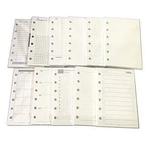 A7 Planner Inserts for 11 Packs, A7 Agenda Refill, 100 gsm Thicker Paper/4.84 x 3.23'', 45 Sheets(90 Pages) per Pack, 11 Designs Included, for 6 Holes Pocket Binder A7 Planner Inserts for 11 Packs, A7 Agenda Refill, 100 gsm Thicker Paper/4.84 x 3.23'', 45 Sheets(90 Pages) per Pack, 11 Designs Included, for 6 Holes Pocket Binder