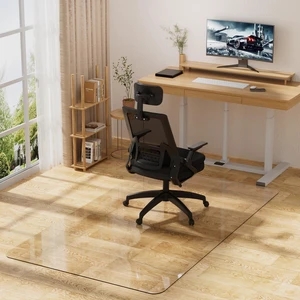 Clear Office Chair Mat for Hard Floors, Plastic Floor Protector for Chairs 36 x 48 Inch Transparent Under Desk Mat for Rolling Desk & Computer Chairs, Protects Hardwood, Wood and Tile Floors Clear Office Chair Mat for Hard Floors, Plastic Floor Protector for Chairs 36 x 48 Inch Transparent Under Desk Mat for Rolling Desk & Computer Chairs, Protects Hardwood, Wood and Tile Floors