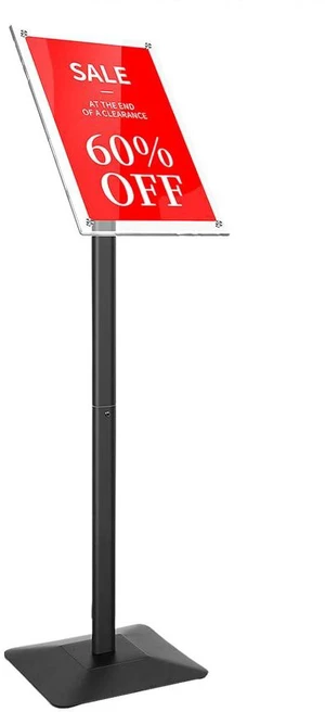 Heavy Duty Pedestal Sign holder floor Stand,sign stand poster stand,Acrylic Frame Standing Floor for 11 x 17 inch,Black (black, acrylic frame 11-x-17-inch) Heavy Duty Pedestal Sign holder floor Stand,sign stand poster stand,Acrylic Frame Standing Floor for 11 x 17 inch,Black (black, acrylic frame 11-x-17-inch)