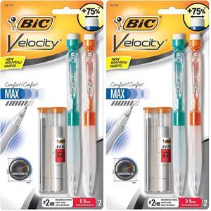 Velocity Max Mechanical Pencil, Thick Point (0.9mm), 2-Count (Pack of 2) Velocity Max Mechanical Pencil, Thick Point (0.9mm), 2-Count (Pack of 2)