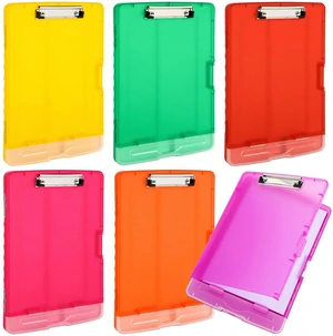 6 Pcs Clipboard with Storage Heavy Duty 8.5 X 11,Candy Color Storage Clip board Bulk, Plastic Nursing Folder with Pen Holder, A11 Medical Organizer,for Teacher Office, Organization 6 Pcs Clipboard with Storage Heavy Duty 8.5 X 11,Candy Color Storage Clip board Bulk, Plastic Nursing Folder with Pen Holder, A11 Medical Organizer,for Teacher Office, Organization