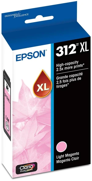 312 Claria Photo HD Ink High Capacity Light Magenta Cartridge (T312XL620-S) Works with Expression XP-8500, 8600, 8700, 15000 312 Claria Photo HD Ink High Capacity Light Magenta Cartridge (T312XL620-S) Works with Expression XP-8500, 8600, 8700, 15000