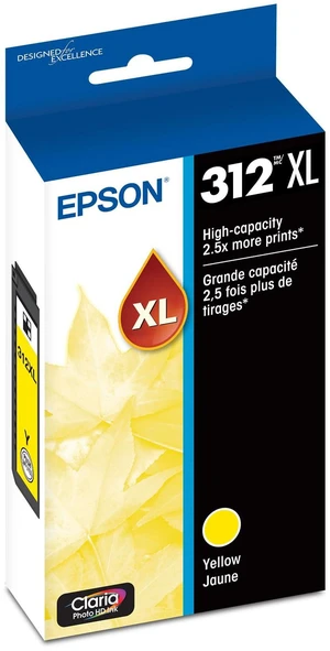 312 Claria Photo HD Ink High Capacity Yellow Cartridge (T312XL420-S) Works with Expression XP-8500, 8600, 8700, 15000 312 Claria Photo HD Ink High Capacity Yellow Cartridge (T312XL420-S) Works with Expression XP-8500, 8600, 8700, 15000