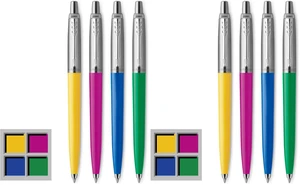 Jotter Originals Ballpoint Pen Collection, Assorted Retro Finishes, Medium Point, Black Ink, Colorful Stationary, Desk Essentials, Signature Design, 4 Count (Pack of 2) Jotter Originals Ballpoint Pen Collection, Assorted Retro Finishes, Medium Point, Black Ink, Colorful Stationary, Desk Essentials, Signature Design, 4 Count (Pack of 2)