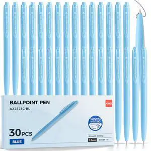Pens Bulk, 30 Pack Pens Ballpoint, 1.0MM Blue Ink Pens Retractable,Smooth Writing, No Bleed, Comfortable Grip for Home,Office & School Use Pens Bulk, 30 Pack Pens Ballpoint, 1.0MM Blue Ink Pens Retractable,Smooth Writing, No Bleed, Comfortable Grip for Home,Office & School Use