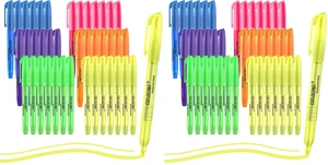 Highlighter - 72 pack color highlighter, color transparent visible fluorescent pen shell, wide chisel point mark, fluorescent pen, school, office Highlighter - 72 pack color highlighter, color transparent visible fluorescent pen shell, wide chisel point mark, fluorescent pen, school, office