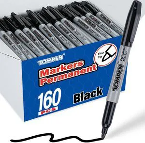 Black Permanent Markers Fine Tip 160 Pack Bulk,Waterproof Permanent Marker Pens with Quick Drying on Wood,Plastic,Paper,Metal,Mirror for Gift Office School Classroom Home Black Permanent Markers Fine Tip 160 Pack Bulk,Waterproof Permanent Marker Pens with Quick Drying on Wood,Plastic,Paper,Metal,Mirror for Gift Office School Classroom Home