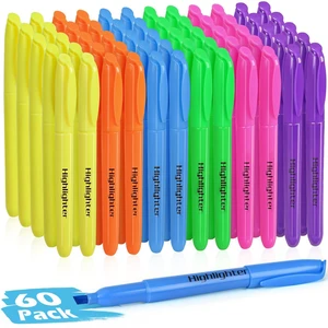 60 Pack Highlighters in 6 Assorted Colors, Chisel Tip Dry-Quickly Highlighters Bulk, No Bleed Highlighter Markers for Adult Kids, School Supplies for Teachers, Office Classroom Must Have 60 Pack Highlighters in 6 Assorted Colors, Chisel Tip Dry-Quickly Highlighters Bulk, No Bleed Highlighter Markers for Adult Kids, School Supplies for Teachers, Office Classroom Must Have