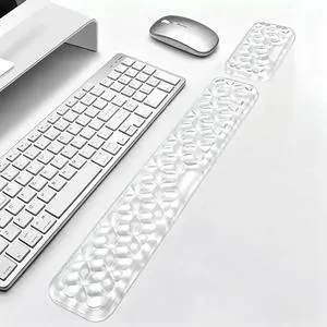 Mouse Pad with Wrist Rest, Soft Cloud Gel Keyboard Mouse Pad Set with Hand Wrist Support, Cute Non Slip Office Desk Accessories for Comfort/Pain Relief/Computer/Laptop (Clear Diamond) Mouse Pad with Wrist Rest, Soft Cloud Gel Keyboard Mouse Pad Set with Hand Wrist Support, Cute Non Slip Office Desk Accessories for Comfort/Pain Relief/Computer/Laptop (Clear Diamond)