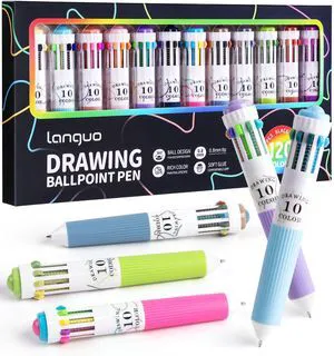 12 Pack Multicolor Pens, 10-in-1 Colored Ballpoint Pen, 116 Colors 0.8mm Fine Point Smooth Writing, Retractable Ballpoint Pens for Office School Students Teens 12 Pack Multicolor Pens, 10-in-1 Colored Ballpoint Pen, 116 Colors 0.8mm Fine Point Smooth Writing, Retractable Ballpoint Pens for Office School Students Teens