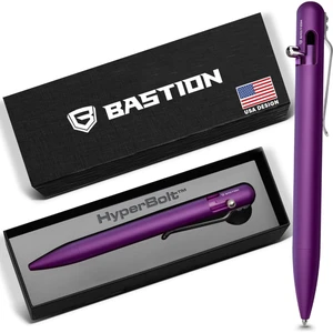 Bolt Action Pen, Aluminum Purple, HyperBolt EDC Pen, Refillable Metal Writing Pen, Premium Graduation Gift, Executive Pocket Pen Bolt Action Pen, Aluminum Purple, HyperBolt EDC Pen, Refillable Metal Writing Pen, Premium Graduation Gift, Executive Pocket Pen