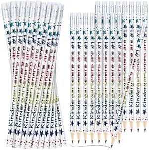 48 Pcs Kindergarten Pencils Bulk Motivational Pencil with Eraser Welcome to Kindergarten Grade, Back to School Gifts for Students, Inspirational Pencil, for Student Teacher Classroom Reward 48 Pcs Kindergarten Pencils Bulk Motivational Pencil with Eraser Welcome to Kindergarten Grade, Back to School Gifts for Students, Inspirational Pencil, for Student Teacher Classroom Reward