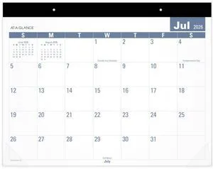 Desk Calendar 2026-2027 Planning Pad, Academic 12-Month July-June, Monthly, 21-3/4" x 17" Standard, Easy-to-Read, Unruled Daily Blocks (SKLPAY32) Desk Calendar 2026-2027 Planning Pad, Academic 12-Month July-June, Monthly, 21-3/4" x 17" Standard, Easy-to-Read, Unruled Daily Blocks (SKLPAY32)