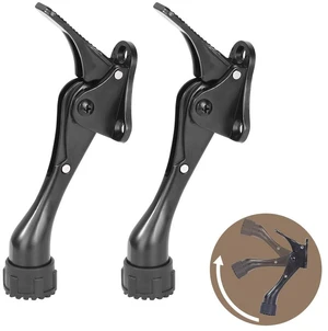 Kickdown Door Stopper 4 Inches - 2 Packs One Touch Adjustable Height Door Stop for The Bottom of Door The Bottom of Door Aluminum Alloy Metal Door Stopper with Rubber Tip Black Kickdown Door Stopper 4 Inches - 2 Packs One Touch Adjustable Height Door Stop for The Bottom of Door The Bottom of Door Aluminum Alloy Metal Door Stopper with Rubber Tip Black