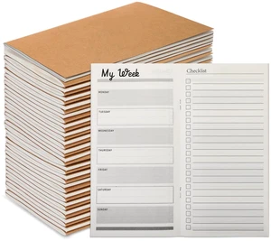 50 Pcs Pocket Calendar 2026-2027 Planner Bulk,Kraft Paper Color Daily Weekly Planner, Back to School Gifts for Teacher, Small Pocket Journal, to Do List Goals Notepad 50 Pcs Pocket Calendar 2026-2027 Planner Bulk,Kraft Paper Color Daily Weekly Planner, Back to School Gifts for Teacher, Small Pocket Journal, to Do List Goals Notepad