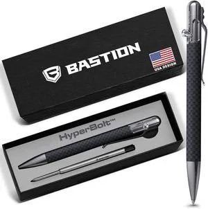 Slim Bolt Action Pen, Carbon Fiber & Steel, Durable Pocket Pen Executive Gift for Professionals, Premium Metal Writing Pen, 17% slimmer, carbon fiber & stainless steel, 2 free refills Slim Bolt Action Pen, Carbon Fiber & Steel, Durable Pocket Pen Executive Gift for Professionals, Premium Metal Writing Pen, 17% slimmer, carbon fiber & stainless steel, 2 free refills
