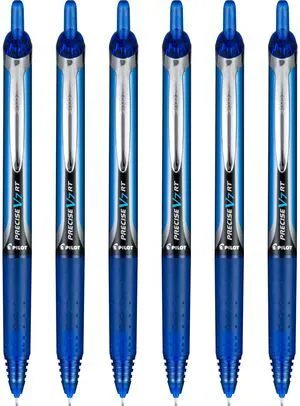 Precise V7 RT Refillable & Retractable Liquid Ink Rollerball Pens, Blue Ink Pens, Fine Point (0.7 mm), 6-Pack - Ideal for School, Journaling, and Office Writing Precise V7 RT Refillable & Retractable Liquid Ink Rollerball Pens, Blue Ink Pens, Fine Point (0.7 mm), 6-Pack - Ideal for School, Journaling, and Office Writing