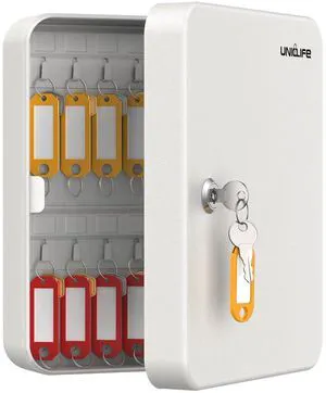 28 Position Key Cabinet with Key Lock Wall Mounted White Security Storage Box Steel Key Organizer with Colorful Key Tag Labels Stickers and Hooks 28 Position Key Cabinet with Key Lock Wall Mounted White Security Storage Box Steel Key Organizer with Colorful Key Tag Labels Stickers and Hooks