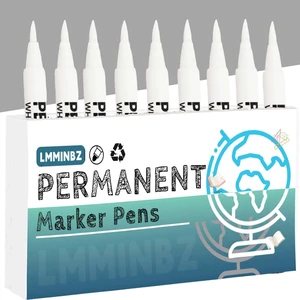 9Pcs White Acrylic Paint Brush Pens Christmas Decorations Permanent Marker Painting Coloring Pens Art Marker for Clothes Tire Wood Rocks Metal Canvas Plastic Ceramic Glass Scrapbook for Adults 9Pcs White Acrylic Paint Brush Pens Christmas Decorations Permanent Marker Painting Coloring Pens Art Marker for Clothes Tire Wood Rocks Metal Canvas Plastic Ceramic Glass Scrapbook for Adults