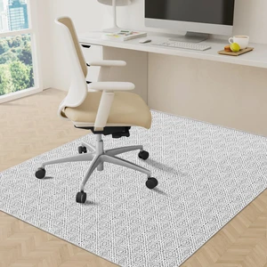 Office Chair Mat, 46x60in Heavy Duty Hardwood/Tile Floor Protector, Computer Desk Mat for Rolling Chairs, Work, Study, Office, White Office Chair Mat, 46x60in Heavy Duty Hardwood/Tile Floor Protector, Computer Desk Mat for Rolling Chairs, Work, Study, Office, White
