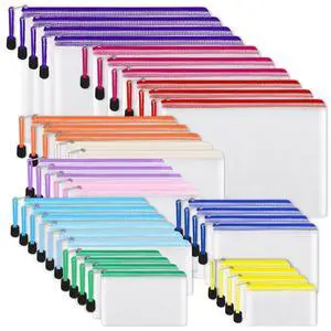 38pcs Mesh Zipper Pouch, Waterproof Zipper Bags, 8 Sizes Plastic Travel Pouch, 12 Colors, Multipurpose for Board Game, Travel Storage, Office Appliances, Home Organize 38pcs Mesh Zipper Pouch, Waterproof Zipper Bags, 8 Sizes Plastic Travel Pouch, 12 Colors, Multipurpose for Board Game, Travel Storage, Office Appliances, Home Organize