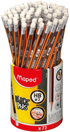 Black'Peps #2 - Ergonomic Triangular Graphite Pencil - 72 Count Ergonomic Triangular Grip - Comfortable Writing - Smooth Performance - Durable - Classroom Essential for Students Black'Peps #2 - Ergonomic Triangular Graphite Pencil - 72 Count Ergonomic Triangular Grip - Comfortable Writing - Smooth Performance - Durable - Classroom Essential for Students
