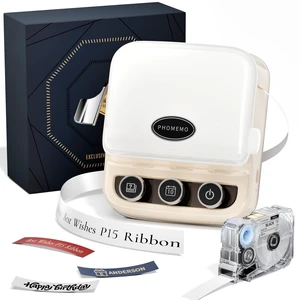 Ribbon Printer, P15 Mini Bluetooth Portable Label Maker Machine Custom Text & Icon Ribbons For Gift Wrapping, Cloth Tags, DIY Crafts, Wedding Bouquets, Lightweight Wireless Vintage Design Ribbon Printer, P15 Mini Bluetooth Portable Label Maker Machine Custom Text & Icon Ribbons For Gift Wrapping, Cloth Tags, DIY Crafts, Wedding Bouquets, Lightweight Wireless Vintage Design