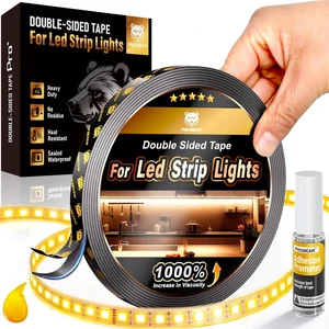 Double Sided Tape Heat Resistant Heavy Duty, 0.25" x 20FT Industrial Strength Permanent Bond Waterproof Automotive Led Strip Lights Mounting Tape, Super Strong Adhesive Foam Tape Double Sided Tape Heat Resistant Heavy Duty, 0.25" x 20FT Industrial Strength Permanent Bond Waterproof Automotive Led Strip Lights Mounting Tape, Super Strong Adhesive Foam Tape