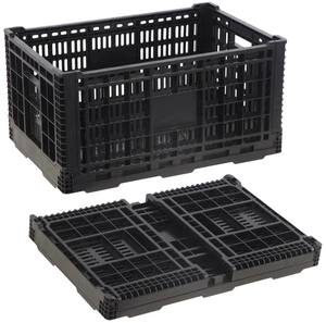 72L Collapsible Milk Crate with Handles, Large Plastic Crate, Heavy Duty Folding Storage Crates for Home Organizing, Tools, Books, Camping & Transport 72L Collapsible Milk Crate with Handles, Large Plastic Crate, Heavy Duty Folding Storage Crates for Home Organizing, Tools, Books, Camping & Transport