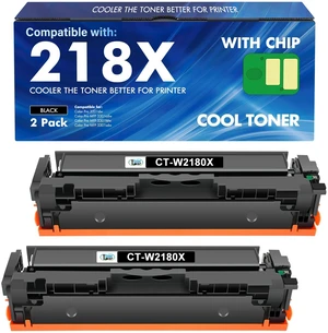 218X 218A Black Toner for HP W2180X Black Toner Cartridge High Yield 2 Pack Compatible Replacement for HP Color LaserJet Pro MFP 3301fdw 3301sdw 3301cdw 3201dw 3301 3201 Printer Ink Set High Yield 218X 218A Black Toner for HP W2180X Black Toner Cartridge High Yield 2 Pack Compatible Replacement for HP Color LaserJet Pro MFP 3301fdw 3301sdw 3301cdw 3201dw 3301 3201 Printer Ink Set High Yield