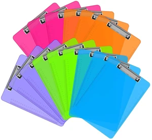 Clipboards, 15 Pack Plastic Clipboards Low Profile Clip Standard A4 Letter Size, Office Supplies Classroom Supplies Clipboards, 15 Pack Plastic Clipboards Low Profile Clip Standard A4 Letter Size, Office Supplies Classroom Supplies