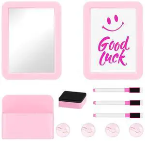 Locker Accessories for Girls, School Supplies Lockers Decor locker decor accessories Includes magnetic mirror and whiteboard, 4 magnets, 3 markers, an eraser and a magnetic pen holder Locker Accessories for Girls, School Supplies Lockers Decor locker decor accessories Includes magnetic mirror and whiteboard, 4 magnets, 3 markers, an eraser and a magnetic pen holder