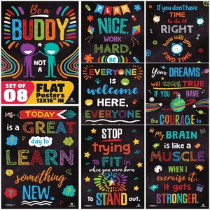 8 Pack 12x16 Educational Motivational Posters for Classroom Positive Inspirational chart Preschool Learning Charts That Transform Walls Into Daily Teaching Tools 8 Pack 12x16 Educational Motivational Posters for Classroom Positive Inspirational chart Preschool Learning Charts That Transform Walls Into Daily Teaching Tools
