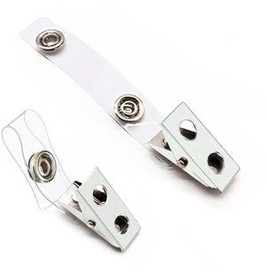 400Pcs Premium Metal Badge Clips with Clear PVC Straps ID Badge Clips for ID Cards, Badge Holders, Name Tags, Work Badges 400Pcs Premium Metal Badge Clips with Clear PVC Straps ID Badge Clips for ID Cards, Badge Holders, Name Tags, Work Badges