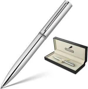 Silver Gel Pen - Luxury Featuring Bright Chrome Finishes, Black Ink Refill, Best Pen Gift Set for Men & Women, Business Signature, Executive, Office Retractable,Nice Fancy Designer Pens Silver Gel Pen - Luxury Featuring Bright Chrome Finishes, Black Ink Refill, Best Pen Gift Set for Men & Women, Business Signature, Executive, Office Retractable,Nice Fancy Designer Pens