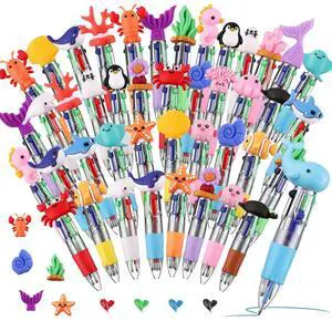 48 Pcs Ocean Pens for Students, 4-in-1 Cute Pen Gifts Prize Gifts for Classroom, Smooth Writing, Retractable Design for Back to School Supplies Goodie Bags Stuffers 48 Pcs Ocean Pens for Students, 4-in-1 Cute Pen Gifts Prize Gifts for Classroom, Smooth Writing, Retractable Design for Back to School Supplies Goodie Bags Stuffers