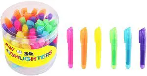 36Pcs Mini Highlighters, Assorted Colors, 3.5'' Colored Highlighters, Chisel Tip, Highlighter Markers, Highlighter Pens 36Pcs Mini Highlighters, Assorted Colors, 3.5'' Colored Highlighters, Chisel Tip, Highlighter Markers, Highlighter Pens