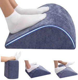 Foot Rest for Under Desk at Work, Ergonomic Under Desk Footrest with Washable Cover for Office, Home & Gaming Leg Elevation Pillow Blue Foot Rest for Under Desk at Work, Ergonomic Under Desk Footrest with Washable Cover for Office, Home & Gaming Leg Elevation Pillow Blue