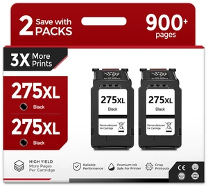 275XL Black Ink Cartridges (2 Pack) Replacement for Canon PG 275 XL PG275XL PG275 Work with Cannon Pixma TS3522 TR4720 TS3500 TS3520 TR4700 TS3700 TS3720 TS3722 TR4722 TR4723 TR4725 Printer 275XL Black Ink Cartridges (2 Pack) Replacement for Canon PG 275 XL PG275XL PG275 Work with Cannon Pixma TS3522 TR4720 TS3500 TS3520 TR4700 TS3700 TS3720 TS3722 TR4722 TR4723 TR4725 Printer