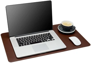 Desk Mat - Office Writing Desk Pad, Medium 24" x 14" Dark Brown, Gift Ready Elegant Computer Desk Cover Protector Desk Mat - Office Writing Desk Pad, Medium 24" x 14" Dark Brown, Gift Ready Elegant Computer Desk Cover Protector
