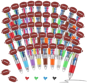 48 Pcs Football Pens, Fun Multicolor Pens Gifts for Football Game Pens for kids, 4-in-1 Fun Pen, Prize Gifts for classroom, Birthday Party Favors 48 Pcs Football Pens, Fun Multicolor Pens Gifts for Football Game Pens for kids, 4-in-1 Fun Pen, Prize Gifts for classroom, Birthday Party Favors