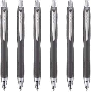 Jetstream RT Ballpoint Pen, Fine Point (0.7mm), Off Black Barrel, Black Ink, 6 Pens Jetstream RT Ballpoint Pen, Fine Point (0.7mm), Off Black Barrel, Black Ink, 6 Pens