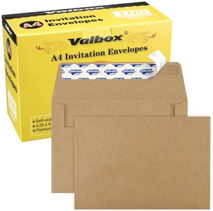A4 Photo Envelopes 100 Qty 4 x 6 Brown Kraft Paper Envelopes Self Seal for 4x6 Cards, Photos, Weddings, Invitations, Baby Shower, 4.25 x 6.25 Inches (A4) A4 Photo Envelopes 100 Qty 4 x 6 Brown Kraft Paper Envelopes Self Seal for 4x6 Cards, Photos, Weddings, Invitations, Baby Shower, 4.25 x 6.25 Inches (A4)