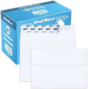 A1 Invitation Envelopes 100 Qty - 3.5 x 5" White Envelopes Self Seal for Invitations, Wedding, Baby Shower, Small Gift Cards, Thank You Notes, RSVP - 5.125 x 3.625 Inches A1 Invitation Envelopes 100 Qty - 3.5 x 5" White Envelopes Self Seal for Invitations, Wedding, Baby Shower, Small Gift Cards, Thank You Notes, RSVP - 5.125 x 3.625 Inches