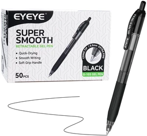 G-103 Retractable Gel Pens Black 50 Pack, 0.5mm Extra Fine Point Ink Pen Quick Dry, Ballpoint Pen Fine Point Smooth Writing Pens for for Office School Supplies G-103 Retractable Gel Pens Black 50 Pack, 0.5mm Extra Fine Point Ink Pen Quick Dry, Ballpoint Pen Fine Point Smooth Writing Pens for for Office School Supplies