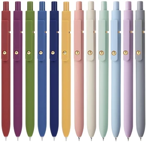 12Pcs Gel Pens, 0.7mm Medium Point Smooth Writing Pen for Journaling Black Gel Ink Journaling Supplies for Note Taking, Cute Aesthetic Office School Supplies Gifts for Women 12Pcs Gel Pens, 0.7mm Medium Point Smooth Writing Pen for Journaling Black Gel Ink Journaling Supplies for Note Taking, Cute Aesthetic Office School Supplies Gifts for Women